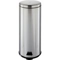 Simple Spaces Trash Can, 793 gal Capacity, PlasticStainless SteelSteel, Silver, Flat Lid Closure LYP30F3-3L